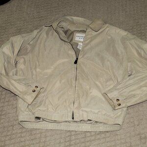 Vintage 80's Covington Men's Sz Large Lightweight Beige Windbreaker Jacket